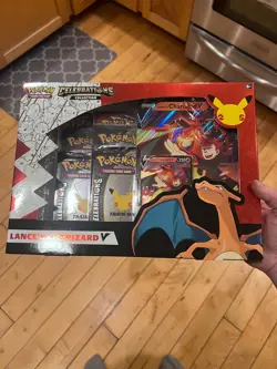 Pokemon TCG Celebrations Collection Lance's Charizard V Box Sealed - Image 1