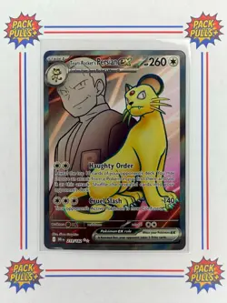 Team Rocket's Persian Ex Persian Ultra Rare Pokemon TCG 219/182 Destined Rivals - Image 1