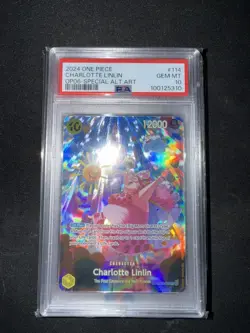 2024 ONE PIECE OP06-114 CHARLOTTE LINLIN SPECIAL ALT ART FOIL PSA 10 - Image 1