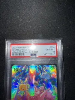 2024 ONE PIECE OP06-114 CHARLOTTE LINLIN SPECIAL ALT ART FOIL PSA 10 - Image 4