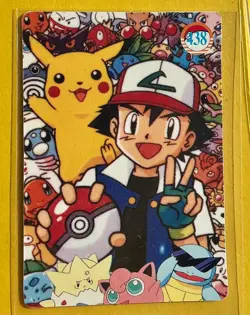 💥 PIKACHU EEVEE MUSHROOMS Prism Holo Sticker Card Anime Collectible Foil LP 💥 - Image 2