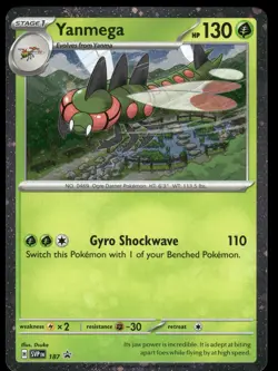Yanmega - (Cosmos Holo) Promo SV: Scarlet & Violet Promo Cards 187 NM - Image 1