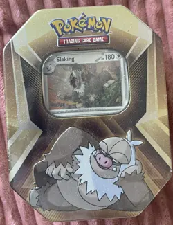 Pokemon TCG Slaking Triple Whammy Collector Tin brand new sealed trading cards - Image 1