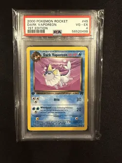 Pokemon Dark Vaporeon 1st Edition & Gyarados VMAX Full Art Graded Card Lot - Image 2