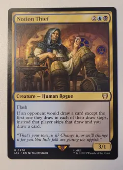 MTG Notion Thief 0270 Tales of Middle-earth Commander Near Mint Rare - English - Image 1