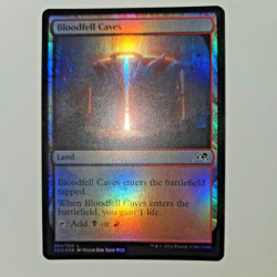 Bloodfell Caves - Kamigawa: Neon Dynasty (NEO) - 264 - Foil - Image 1