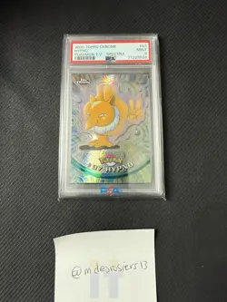 2000 TOPPS CHROME Hypno Pokemon T.V. Spectra PSA 9 MINT - Image 2