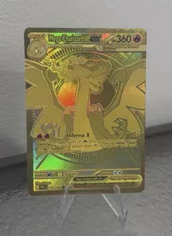 Pokemon TCG Mega Charizard X ex 130/094 Me02: Phantasmal Flames Holo - Image 1