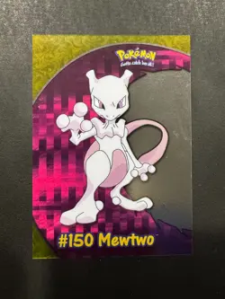 Pokemon Topps 2000 Mewtwo Clear Card #150 Pc5 - Near Mint - Image 1
