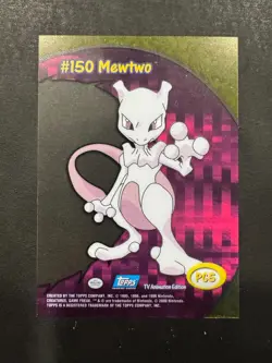Pokemon Topps 2000 Mewtwo Clear Card #150 Pc5 - Near Mint - Image 2