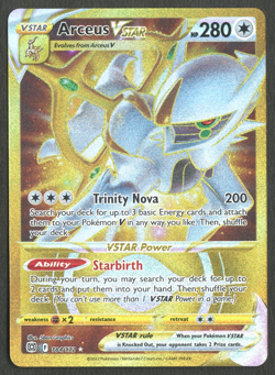 Pokemon TCG: Arceus VSTAR 184/172 Brilliant Stars Gold Secret Rare - Image 1