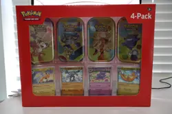 Pokemon 151 Mini Tin 4-Pack Sam’s Club Exclusive Display • Sealed Set - Image 1