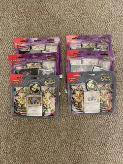 4 X Pokemon Ascended Heroes Tech Sticker & 2 Blister Pack Bundle Sealed - Image 1
