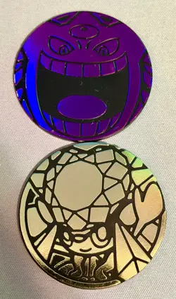 Lot of 6 Pokemon Coins Mix - Mega Gengar, Gardevoir, Lucario, Eevee - Image 2