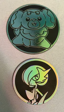 Lot of 6 Pokemon Coins Mix - Mega Gengar, Gardevoir, Lucario, Eevee - Image 4