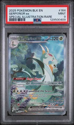 PSA 9 Mint Serperior ex 164 Special Illustration Rare - Pokemon BLK EN Bolt - Image 1