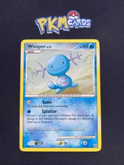 Pokemon TCG Wooper Secret Wonders 118/132 Regular Rare LP. - Image 1