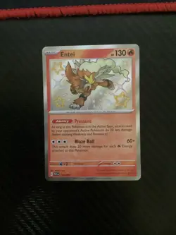 Entei 112/091 Paldean Fates Baby Shiny Pokemon TCG NM/Near Mint - Image 1