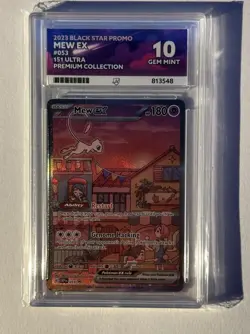 Pokemon Mew EX Black Star Promo TCG Card SVP053 151 ACE 10 (PERFECT SUBGRADES) - Image 1