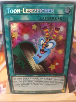 Toon Bookmark BLCR-EN067 Secret Rare German NM YUGIOH - Image 1