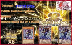 pre order YuGiOh! limit over collection the heroes ver Set of 6 Boxes FEB.28 - Image 1
