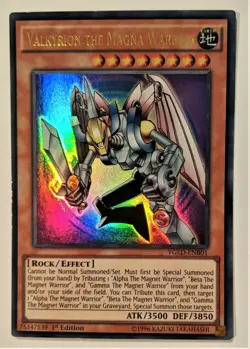 YuGiOh Valkyrion the Magna Warrior Ultra Rare 1st Edition YGLD-ENB01 NM - Image 1