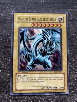 CARTE YU-GI-OH! DRAGON BLANC AUX YEUX BLEUS 1ST SKE-FR001 NEUF/MINT - Image 1