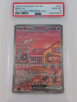Pokemon Mew EX Holo - PSA 10 - Scarlet & Violet Promo #53 - Mint - Image 1