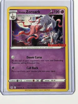 Hisuian Zoroark 076/196 Gamestop Stamped Holo Promo Pokemon Card - Image 1