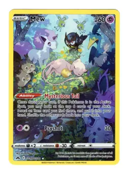 Mew GG10/GG70 Crown Zenith Galarian Gallery Holo Rare Pokemon Card NM - Image 1