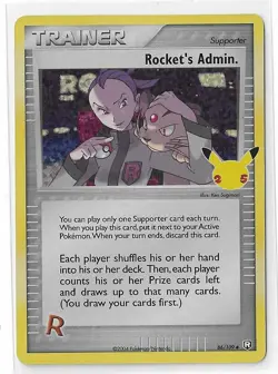 Rocket's Admin. 86/109 Celebrations Classic 2021 Rare Holo Pokemon TCG Card - NM - Image 1