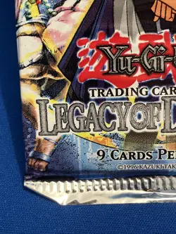 VINTAGE YU GI OH ! Legacy Of Darkness LOD Booster Pack 9 Card Pack KONAM Sealed 53334301862 - Image 5