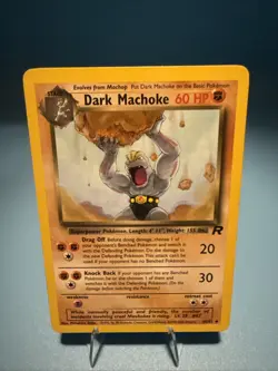 Dark Machoke 40/82 Base Set Series Team Rocket Uncommon Stage 1 Pokemon Card NM - Image 1
