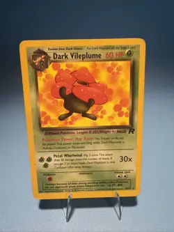 Dark Vileplume (30) 30/82 Team Rocket MP Pokemon Card TCG NON HOLO - Image 1