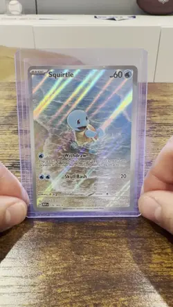 Pokemon TCG Squirtle 170/165 Scarlet & Violet 151 Illustration Rare Holo Card - Image 2