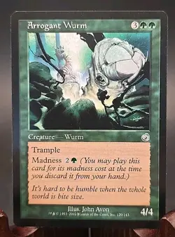 Arrogant Wurm Torment MTG Regular Lightly Played - Image 1