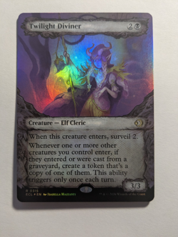 TWILIGHT DIVINER FOIL BORDERLESS Lorwyn Eclipsed 315 MtG - Image 1