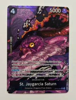 One Piece TCG St. Jaygarcia Saturn (Alternate Art) OP13-083 Carrying On His Will - Image 1