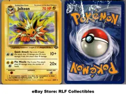 1999 Pokemon, Jungle, #20/64 Jolteon, Rare (d) - Image 1