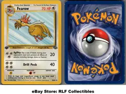 1999 Pokemon, Jungle, #36/64 Fearow, 1st Edition, Uncommon - Image 1