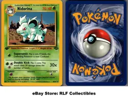 1999 Pokemon, Jungle, #40/64 Nidorina, 1st Edition, Uncommon - Image 1