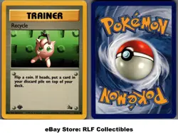 1999 Pokemon, Fossil, #61/62 Recycle, 1st Edition, Common (b) - Image 1