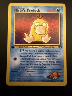 Misty's Psyduck 90/132 Common - Gym Challenge - 1st Edition - Pokemon WOTC - Image 1