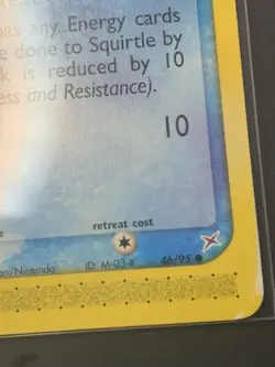 Pokemon Squirtle 46/95 Team Magma vs Team Aqua Regular Common 2004 English - Image 4