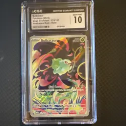 Pokemon Bulbasaur Me01: Mega Evolution 133/132 Illustration Rare Holo CGC 10 - Image 1