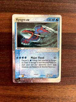 Kyogre EX Holo DOUBLE SWIRL! 2003 Pokemon Black Star Nintendo Promo 001 - Image 1
