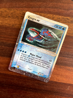 Kyogre EX Holo DOUBLE SWIRL! 2003 Pokemon Black Star Nintendo Promo 001 - Image 4