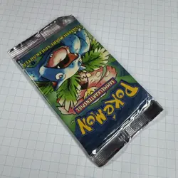 1999 Unopened Pokemon 1st Edition Base Set Booster Pack German Venusaur Sealed - Image 2