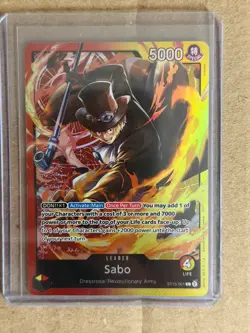 One Piece Three Brothers ST13 Foil Leaders Monkey D Luffy & Sabo & Portgas D Ace - Image 3