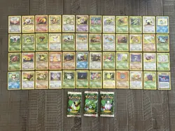 Pokemon TCG Jungle 1st Edition #17-64 Non-Holo Complete Set NM + Empty Pack Set - Image 1